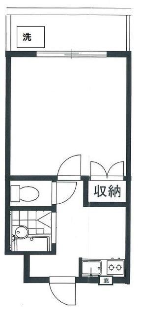 アークブランシェ小竹向原(1K/3階)の間取り写真