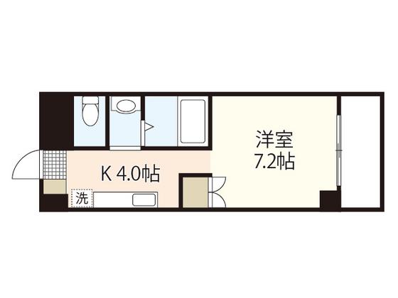 東広島SEA PLACE(ワンルーム/11階)の間取り写真
