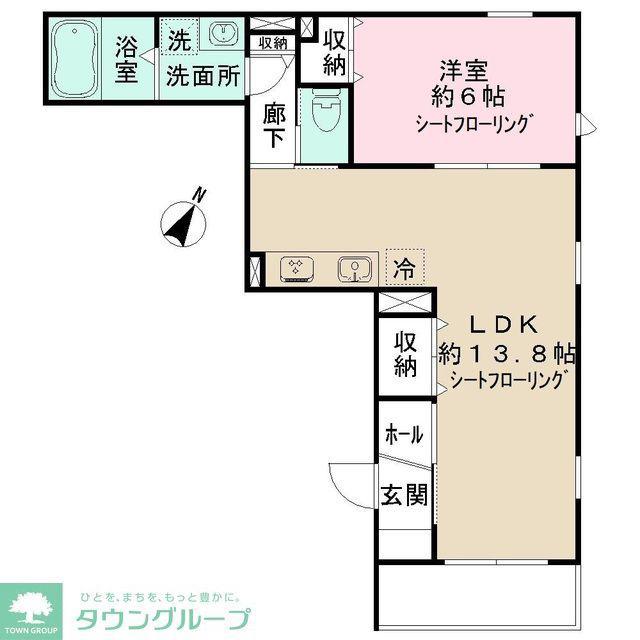 NIDO LARGO(1LDK/3階)の間取り写真