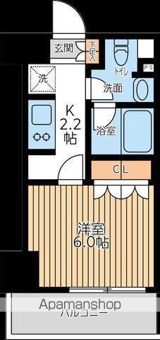 CITY LUX TOBE(1K/9階)の間取り写真