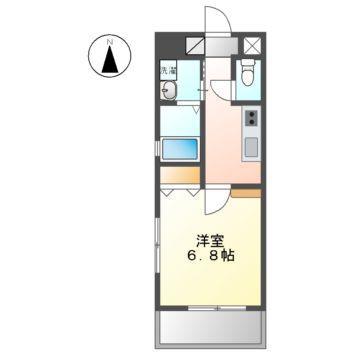 MELIV桜山(1K/5階)の間取り写真