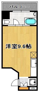 是空 JYUSO(ワンルーム/3階)の間取り写真