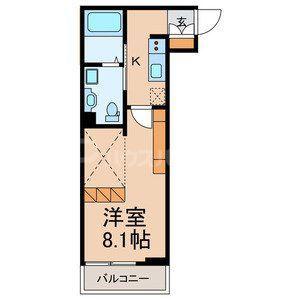 アテナ稲毛(1K/3階)の間取り写真