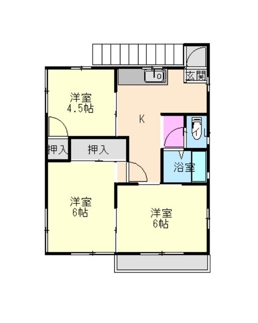 コーポコーシ(3K/1階)の間取り写真