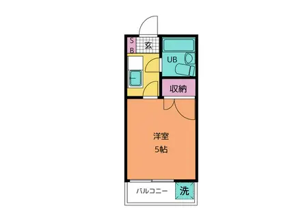 和泉パレス(1K/2階)の間取り写真