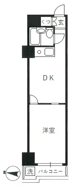 ペガサスステーションプラザ蒲田 4階階 間取り