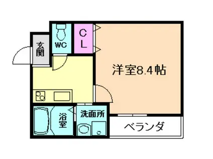 フジパレス塚本II番館(1K/1階)の間取り写真