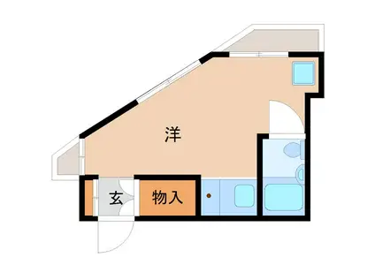 KO水堂マンション(1K/1階)の間取り写真