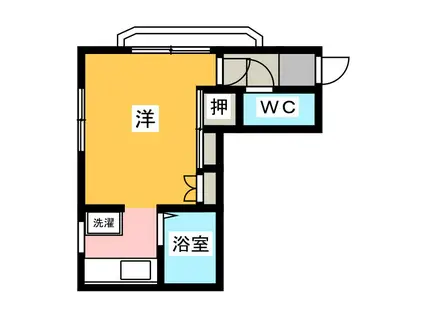 メゾングレージュ(1K/2階)の間取り写真