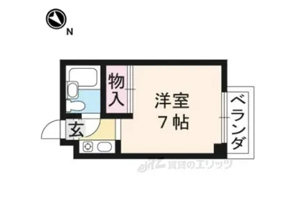 パティオOKAMOTO(1K/2階)の間取り写真