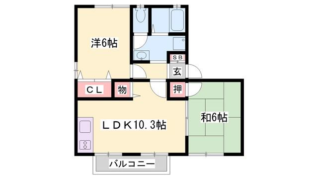 サライST(2SLDK/1階)の間取り写真