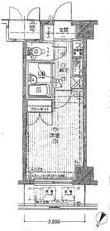 メインステージ東高円寺 3階階 間取り