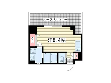 中天マンション(ワンルーム/4階)の間取り写真