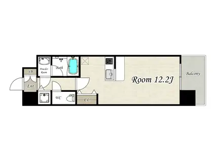 LADOUCEUR TOYONAKAMINAMIラドゥスール豊中南(ワンルーム/4階)の間取り写真