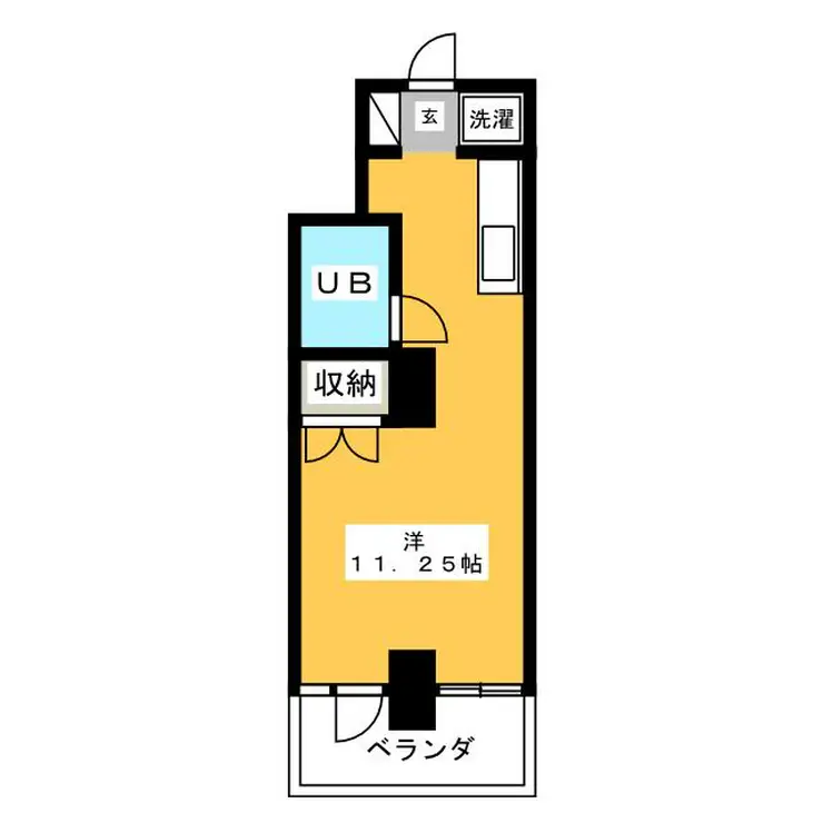リバーハイツ中村 4階階 間取り