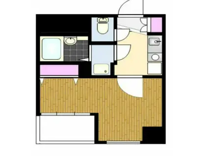 メインステージ馬喰町駅前 (1K/6階)の間取り写真