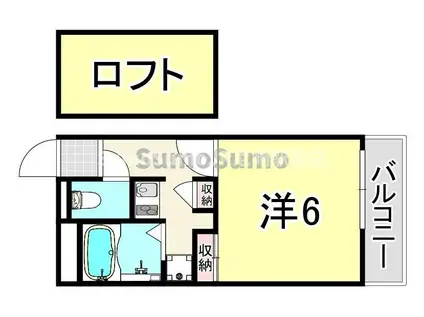 レオパレスZUCCA(1K/2階)の間取り写真