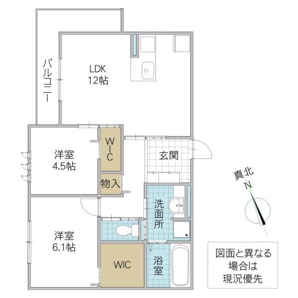 DS LIEN D D号地(2LDK/3階)の間取り写真