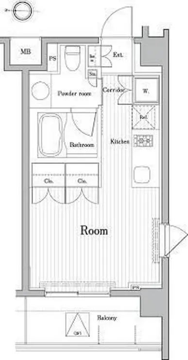 PREMIUM CUBE菊川 2階階 間取り