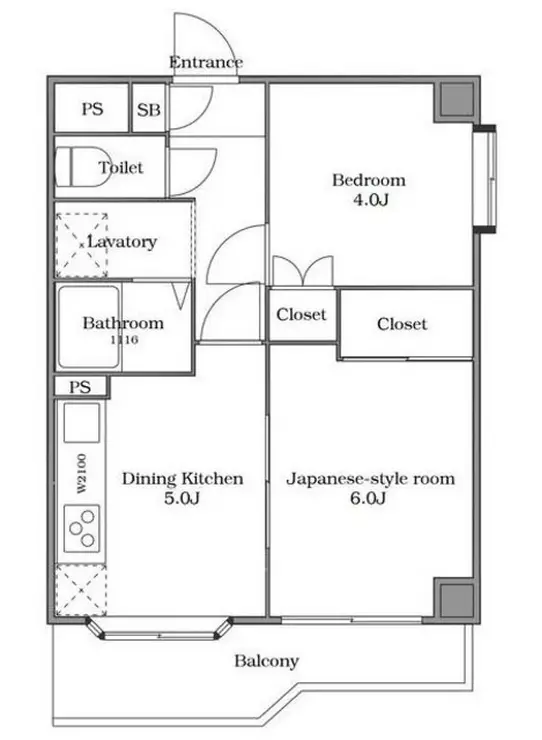 エヌエフ中浦和 4階階 間取り