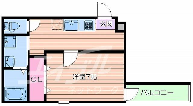 フジパレス垂水町V番館(1K/1階)の間取り写真