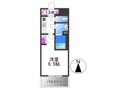 S-RESIDENCE高井田BELETA(1K/7階)の間取り写真