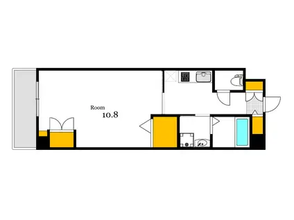 第25やたがいビル(1K/4階)の間取り写真
