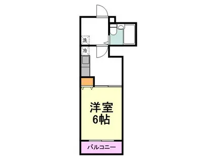 アドバンス一号館(1K/3階)の間取り写真