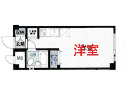 クロノス蒲田サウス(ワンルーム/1階)の間取り写真