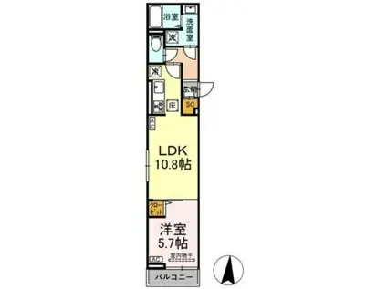 板橋区小茂根2丁目PJ(1LDK/1階)の間取り写真