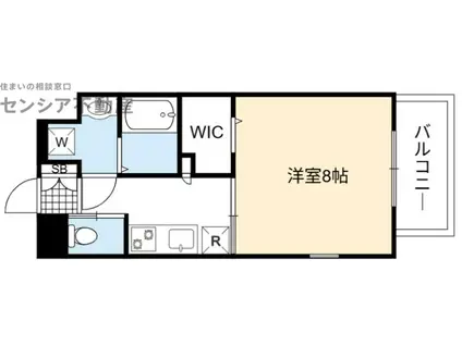 FOREST GRACE城東京橋I(1K/8階)の間取り写真