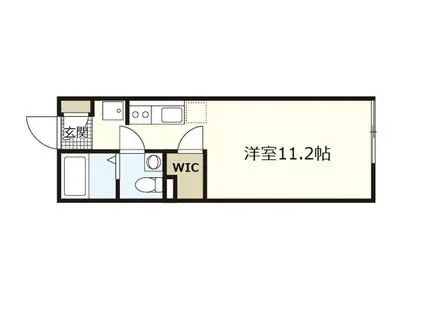 COLLINA牛田新町(ワンルーム/2階)の間取り写真