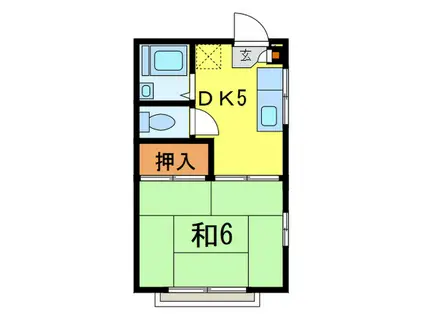 アネックスダイゴ(1DK/1階)の間取り写真