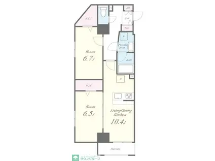 JPT RESIDENCE(2LDK/7階)の間取り写真