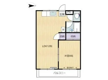 アネックス(1LDK/1階)の間取り写真