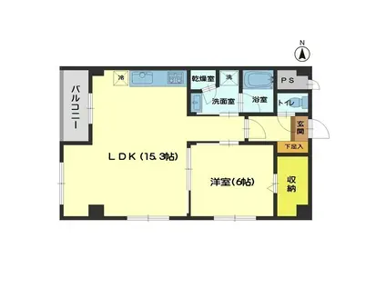 ベラソーニョ(1LDK/3階)の間取り写真