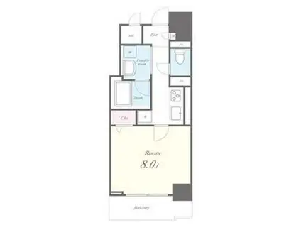 ラ・プレス新栄(1K/12階)の間取り写真