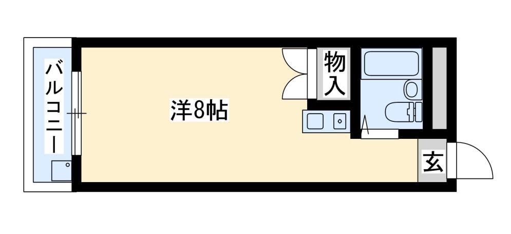 北羅マンション(1K/3階)の間取り写真