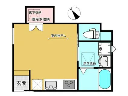 レジデンス大崎(ワンルーム/1階)の間取り写真