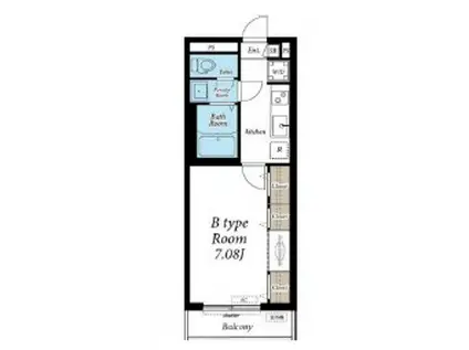 リブリ・辰佳・上尾柏(1K/2階)の間取り写真