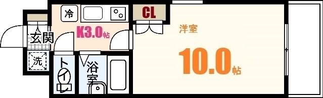 SHIビル(1K/1階)の間取り写真