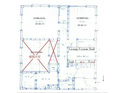 チロル寮(2K/3階)の間取り写真