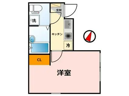 レジェンド横浜中央(1K/3階)の間取り写真