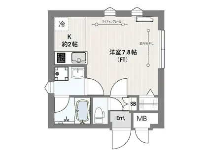 CASA SOIE(ワンルーム/1階)の間取り写真