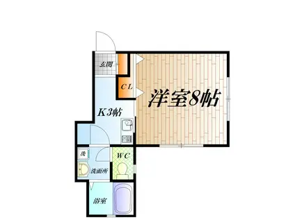 ビレッジ・うわまち(1K/1階)の間取り写真