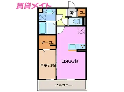 COCO HOUSE(1LDK/1階)の間取り写真