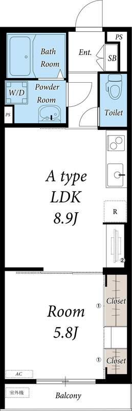 リブリ・ノエル(1LDK/1階)の間取り写真