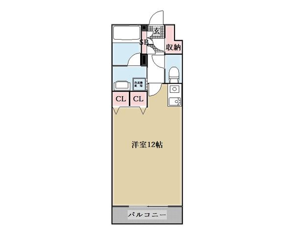 サンマリーノ(1K/11階)の間取り写真