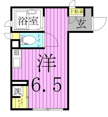 リブタス千住曙町(ワンルーム/3階)の間取り写真