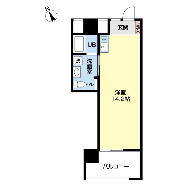 ZEE HAVEN(ワンルーム/7階)の間取り写真